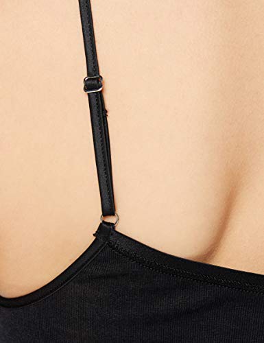 Hanro - Camiseta Interior para Mujer, Talla L, Color Negro