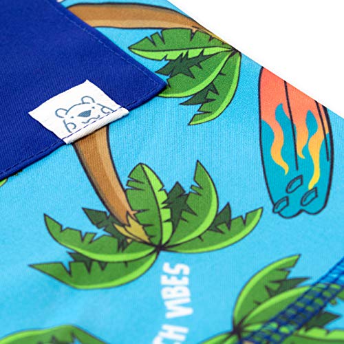 Harry Bear Bañador para Niño Buenas Vibras de Playa Azul 11-12 Años