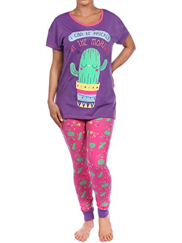 Harry Bear Pijama para Mujer Cactus Morado X-Small