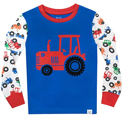 Harry Bear Pijamas de Manga Larga para niños Tractor Ajuste Ceñido Multicolor 2-3 Años