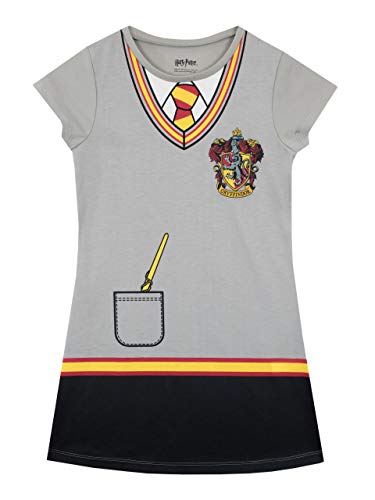 HARRY POTTER Camisón para Niñas Gryffindor Gris 7-8 Años