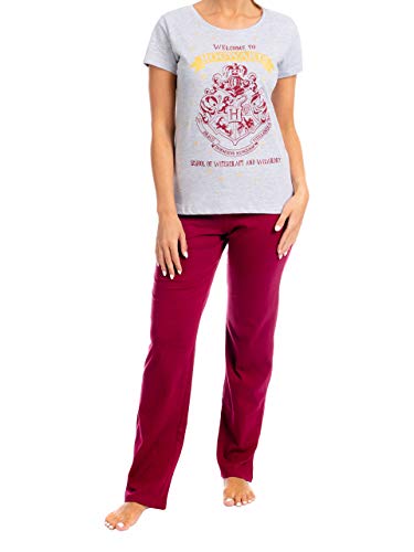 HARRY POTTER Pijama para Mujer Hogwarts Rojo Medium