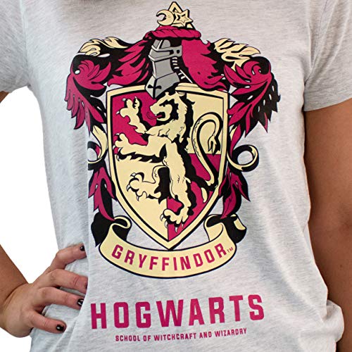 HARRY POTTER Pijamas para Mujer Hogwarts Gris Medium