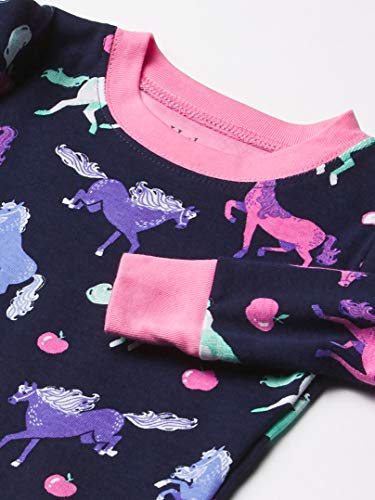 Hatley Organic Cotton Long Sleeve Printed Pyjama Sets Juego de Pijama, Caballos Felices, 2 Years para Niñas