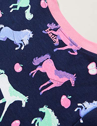 Hatley Organic Cotton Long Sleeve Printed Pyjama Sets Juego de Pijama, Caballos Felices, 2 Years para Niñas