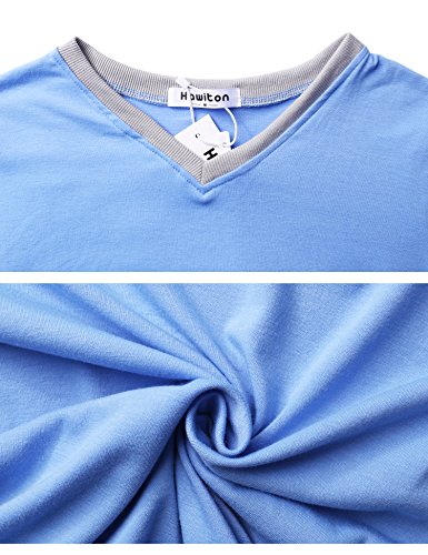 Hawiton Pijama Mujer Invierno Algodon Mangas Largas Pantalones Largo 2 Piezas, L