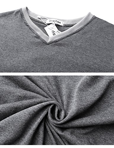 Hawiton Pijama Mujer Verano Largo Algodon Otoño Invierno Pantalones Camisetas Mangas Largas