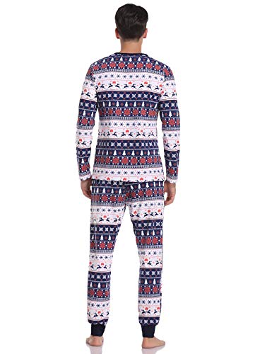Hawiton Pijamas Navidad para Familias Pijama Mujer Hombre Niños Niña Invierno de Manga Larga Pijama Hombre Navidad Ropa de Dormir para Mamá Papá Niños