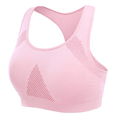 Hawiton Sujetador Deportivo para Mujeres, cómodos Suave y Almohadillas Extraíbles,Bra Deporte sin Costuras para Yoga/Fitness/Run/Ejercicio