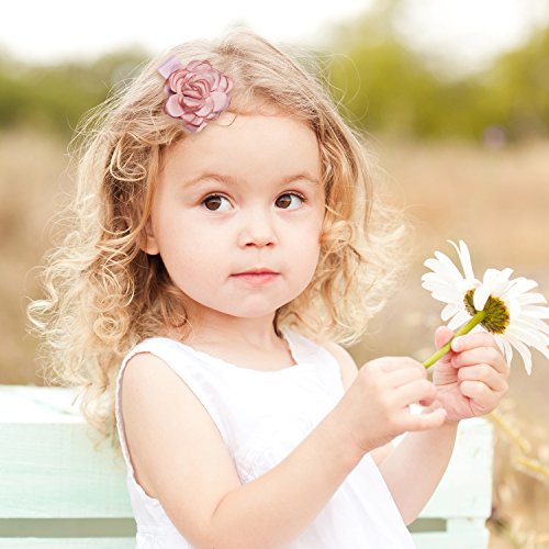 HBF 32 Piezas Pinzas Bebe Niña Multicolor Clips Pelo Niña Con Tela Accesorios Para El Pelo Niñas