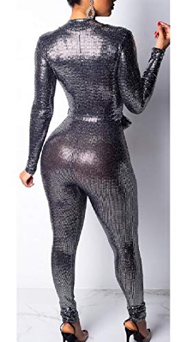 H&E - Mono - para Mujer Plateado Plata M