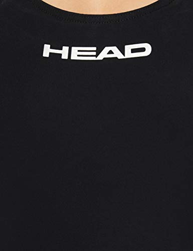 Head SWS Racing Tank - Bañador para Mujer, Color Negro/Plata, Talla 36