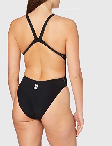 Head SWS Racing Tank - Bañador para Mujer, Color Negro/Plata, Talla 36