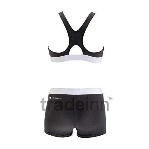 Head SWS Splice Bikini Plus PBT - Bañador para Mujer, Color Negro/Blanco, Talla 36