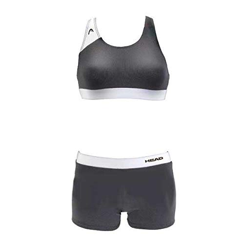 Head SWS Splice Bikini Plus PBT - Bañador para Mujer, Color Negro/Blanco, Talla 36