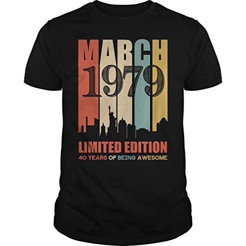 Helen vi Camiseta de Marzo de 1979 Camiseta de 40 años Camiseta de cumpleaños de 1979 Gift-01 6XL
