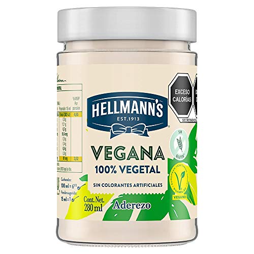 Hellmann's Vegana - 280 ml - Pack de 6: total de 1.68L