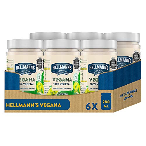 Hellmann's Vegana - 280 ml - Pack de 6: total de 1.68L