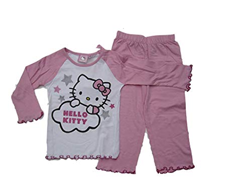 Hello Kitty Pijama rosa/blanco Rosa. 128 cm