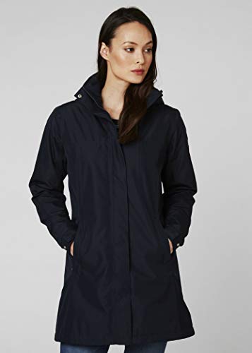 Helly Hansen Aden Larga Aislado Impermeable Chaqueta de Invierno, Mujer, Azul Marino, M