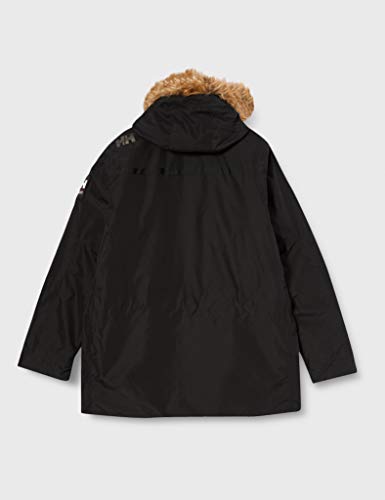 Helly Hansen COASTAL 2 Parka - Parka acolchada impermeable para hombre, color negro, talla XL
