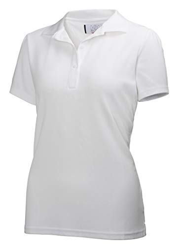 Helly Hansen Crew Tech Camisa Polo, Mujer , Blanco, M
