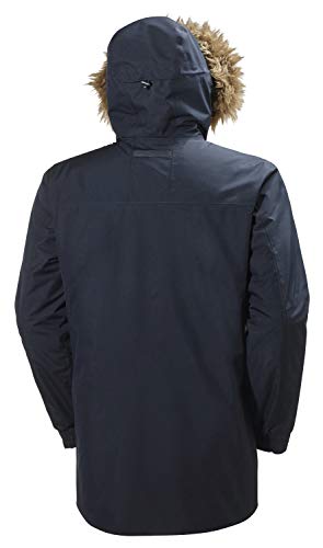 Helly Hansen Dubliner Parka Chaqueta 3/4 Impermeable, Cortaviento y Transpirable para Hombre para el Uso Diario, Azul (Marino), L