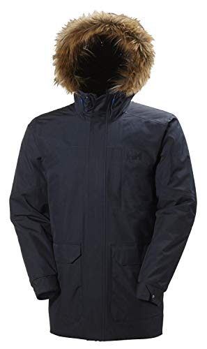 Helly Hansen Dubliner Parka Chaqueta 3/4 Impermeable, Cortaviento y Transpirable para Hombre para el Uso Diario, Azul (Marino), L