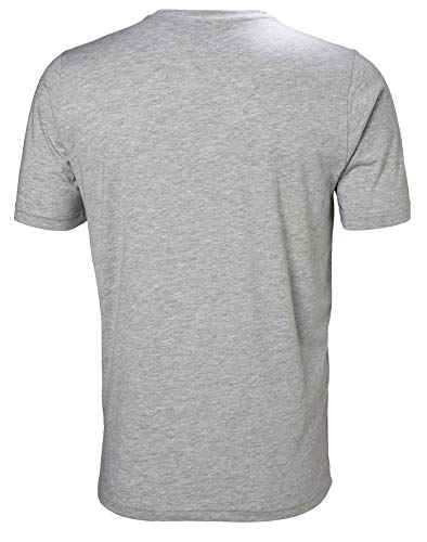 Helly Hansen HH Logo Camiseta Manga Corta, Hombre, Gris Melange, S
