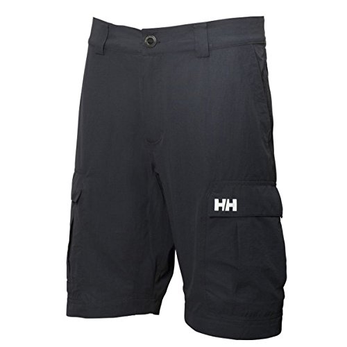 Helly Hansen HH QD Cargo Shorts 11 - Pantalón corto para hombre, Negro, 38