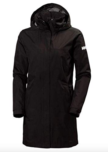 Helly Hansen W Aden Long Coat Jacket, Mujer, Black, XL
