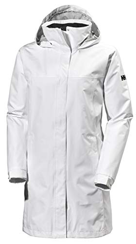 Helly Hansen W Aden Long Coat Jacket, Mujer, Blanco, XS