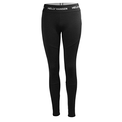 Helly Hansen W HH LIFA Merino Basleayer Pant, Mujer, Negro, XS