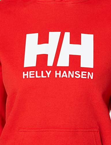 Helly Hansen W HH Logo Hoodie Sudadera con Capucha, Mujer, Alert Red, S