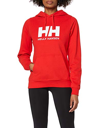 Helly Hansen W HH Logo Hoodie Sudadera con Capucha, Mujer, Alert Red, S
