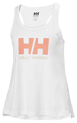 Helly Hansen W HH Logo Singlet Camiseta De Tirantes, Mujer, White, S