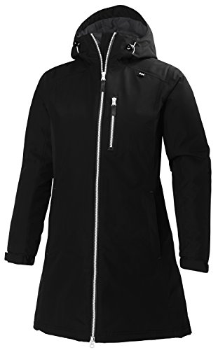 Helly Hansen W Long Belfast Chaqueta, Mujer, Negro (Black), S