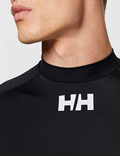 Helly Hansen Waterwear Rashguard Camiseta de Neopreno, Hombre, Black, L