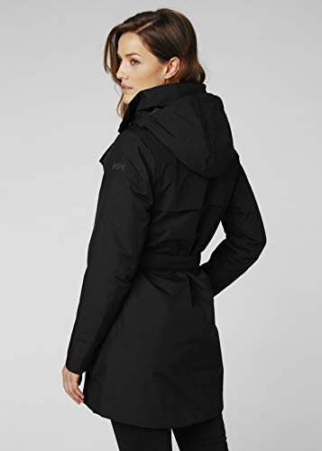 Helly Hansen Welsey II Aislado Impermeable Gabardina Chaqueta De Invierno, Mujer, Negro, L