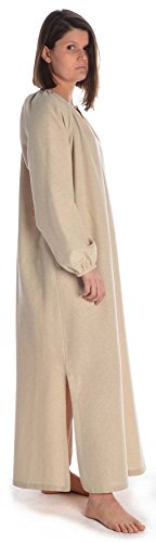 Hemad Vestido de Mujer Vikingo - Vestido de algodón Medieval - Beige XXL/XXXL