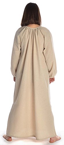 Hemad Vestido de Mujer Vikingo - Vestido de algodón Medieval - Beige XXL/XXXL