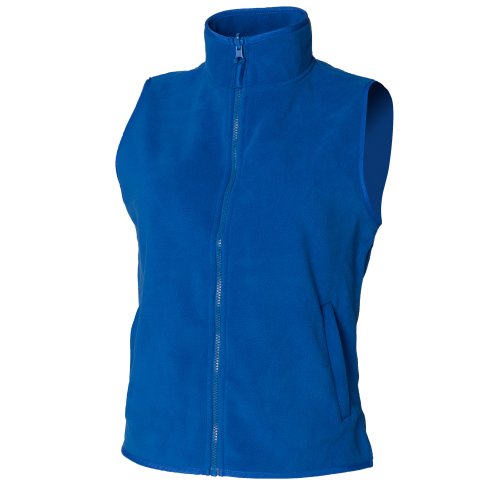 Henbury - Chaleco Ligero de Micro Polar Anti-Bolas para Mujer señora (2XL) (Negro)