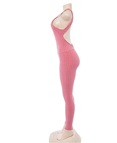 Hertsen Mono de mujer de una pieza para deporte, yoga, correr, fitness, entrenamiento, gimnasio, pantalones apretados