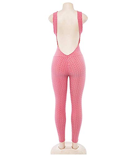 Hertsen Mono de mujer de una pieza para deporte, yoga, correr, fitness, entrenamiento, gimnasio, pantalones apretados