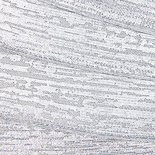 HLBandage Women Metallic Sleeveless Halter Bodycon Bandage Dress(M,Plateado)