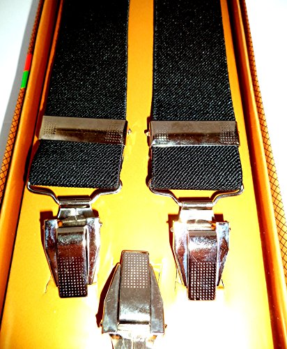 HM Tirantes Negros. Forma Y. Unisex. Anchura: 35mm. Totalmente Ajustables.