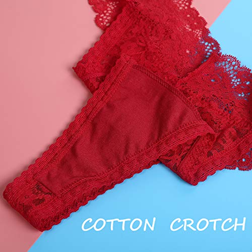 HOKEMP Braguita de Encaje Floral Mujer Pack de 5