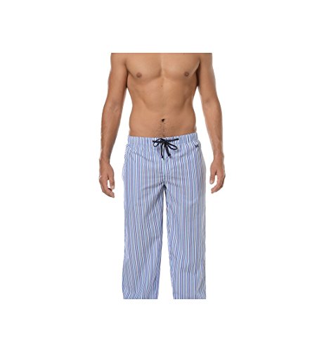 HOM Carlton Trousers-Pantalon Chaine & Trame Pijama, Blau - Bleu (Rayure Bleu/Multicouleur), XXL para Hombre