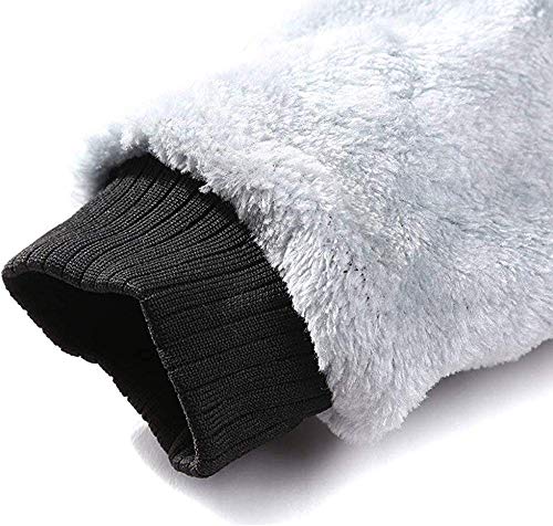 Hombre Sudadera con Capucha con Cremallera Completa Manga Larga Chaqueta con Forro Polar Sudaderas con Capucha Gruesos Cálido Abrigo de Invierno Estilo Deportivo(Negro,S)