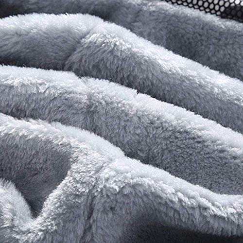 Hombre Sudadera con Capucha con Cremallera Completa Manga Larga Chaqueta con Forro Polar Sudaderas con Capucha Gruesos Cálido Abrigo de Invierno Estilo Deportivo(Negro,S)